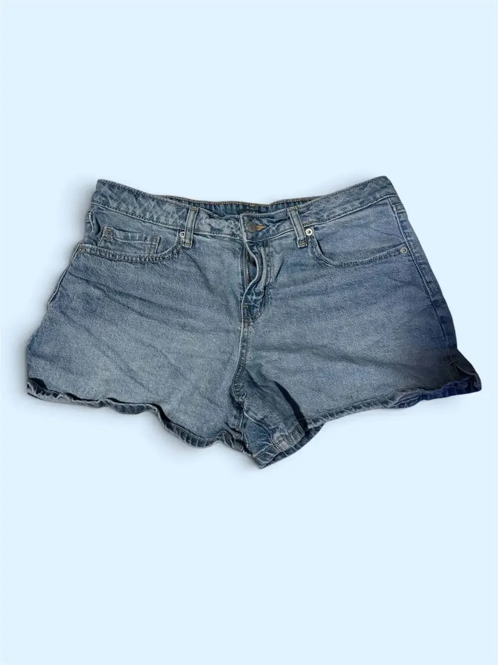 Wild Fable Mid Rise Denim Shorts Blue Size 12